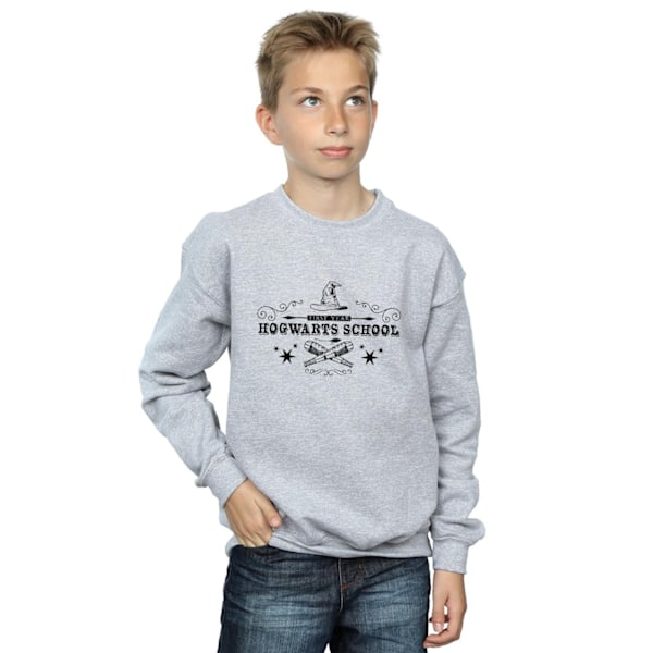 Harry Potter Pojkar Hogwarts Första År Sweatshirt 12-13 År Sp Sports Grey 12-13 Years