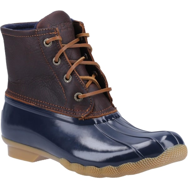 Sperry Womens/Ladies Saltwater Duck Weather Läderstövlar 3 UK Tan/Navy 3 UK