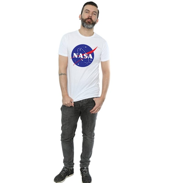 NASA herr Insignia logotyp T-shirt 3XL vit White 3XL