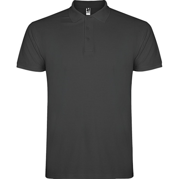 Roly Herr Star Kortärmad Polotröja XXL Mörk Bly Dark Lead XXL