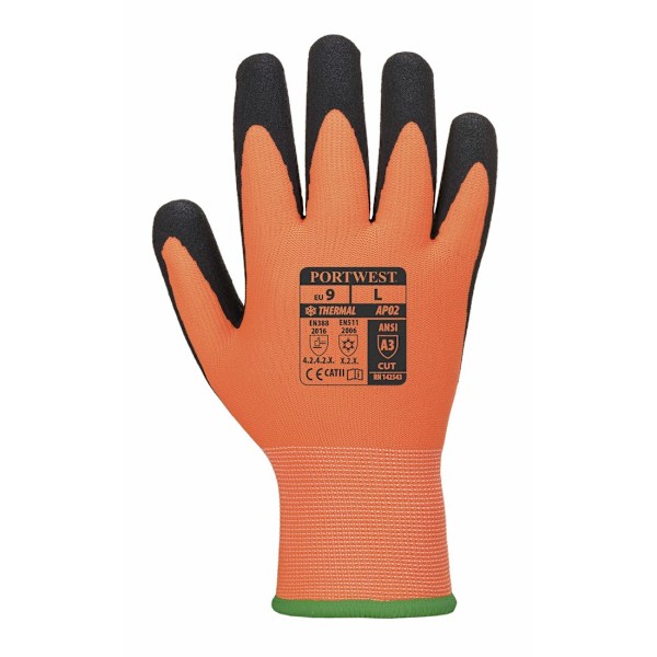 Portwest Unisex Vuxen AP02 Thermo Pro Ultra Handskar L Orange/Blå Orange/Black L