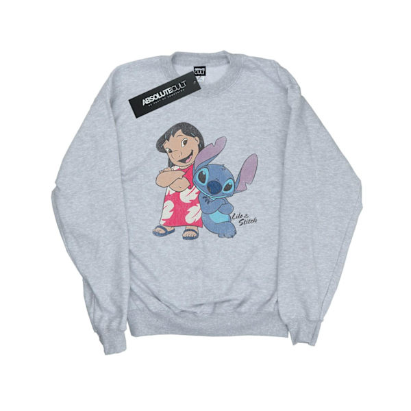 Disney Herr Lilo And Stitch Klassisk Sweatshirt 3XL Sports Grey Sports Grey 3XL