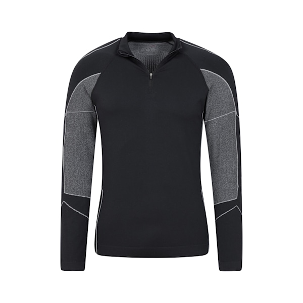 Mountain Warehouse Mens Quiver II Seamless Base Layer Top XS-S Black XS-S