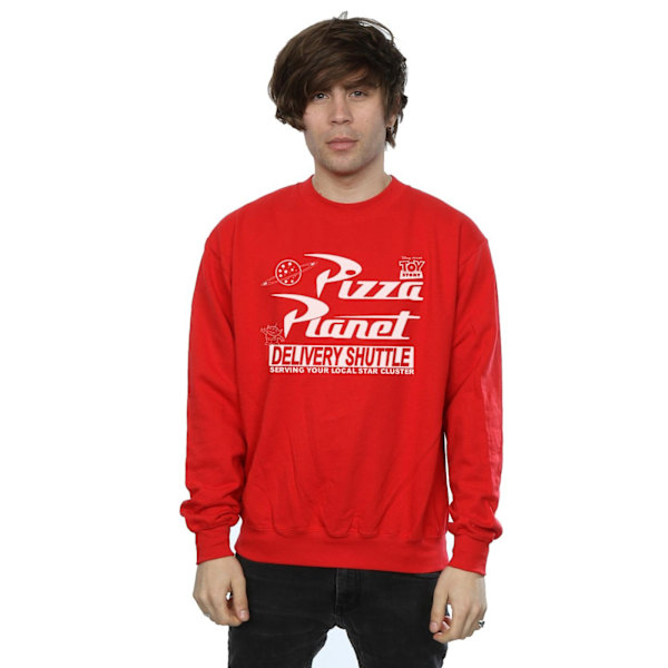 Toy Story Herr Pizza Planet Logotyp Sweatshirt M Röd Red M
