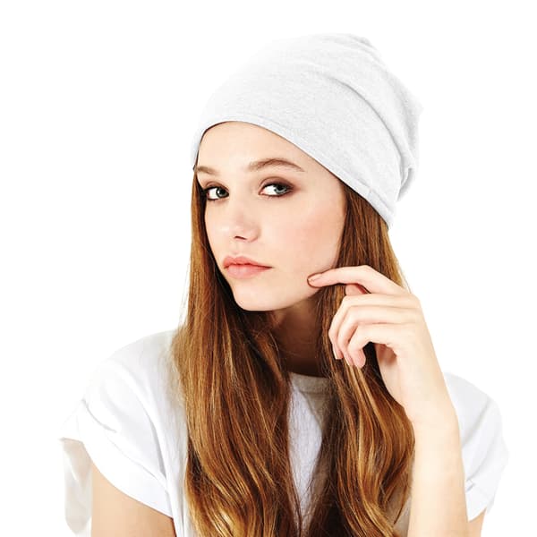 Beechfield Unisex Jersey Beanie One Size Vit White One Size