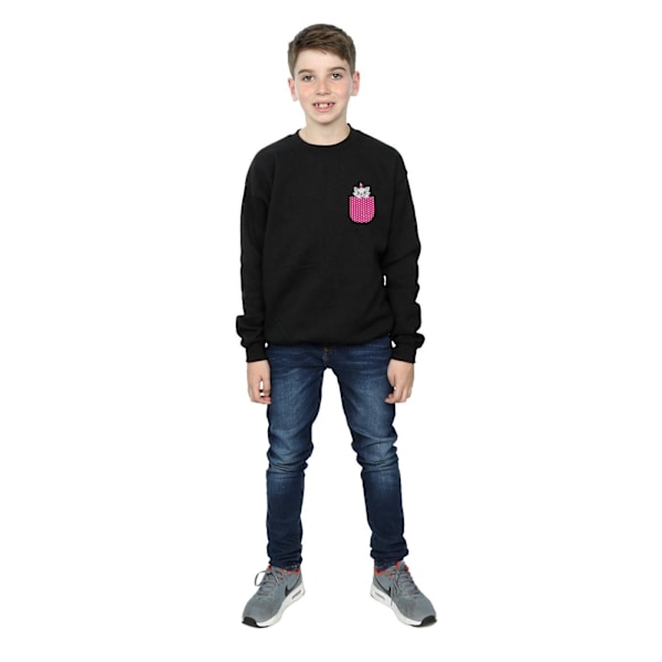 Disney Boys Aristocats Marie Brösttröja 7-8 år Svart Black 7-8 Years