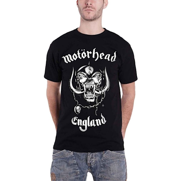 Motorhead Unisex Vuxen England Baktryck T-shirt M Svart Black M