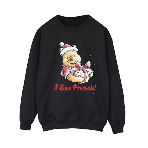 Disney Dam/Kvinnor Winnie The Pooh Love Presents Sweatshirt S Black S