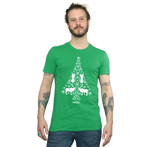 Disney Herr Frozen Julgran T-shirt L Irländsk Grön Irish Green L
