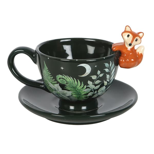 Something Different Forest Fox Teacup En Storlek Grön Green One Size