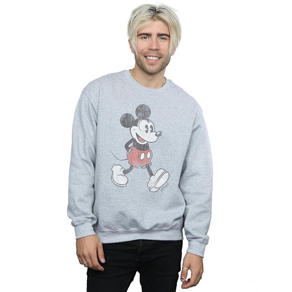 Disney Herr Walking Mickey Mouse Sweatshirt XL Sports Grey Sports Grey XL