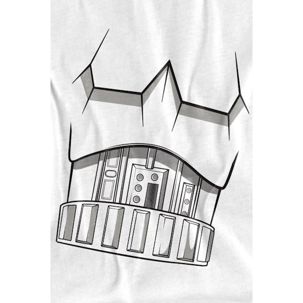 Star Wars Herrarnas Stormtrooper Kostym T-shirt S Vit White S