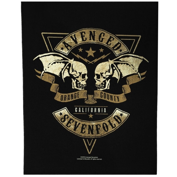 Avenged Sevenfold Orange County Patch One Size Svart/Guld Black/Gold One Size
