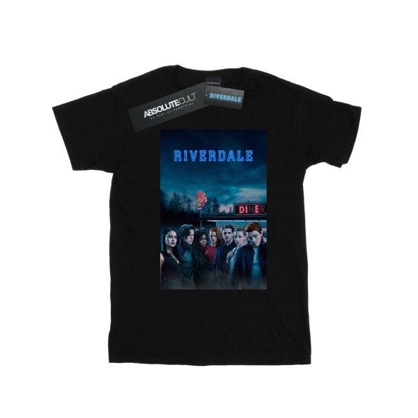 Riverdale Womens/Ladies Die Diner Cotton Boyfriend T-Shirt 3XL Black 3XL