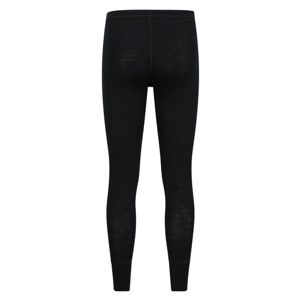 Mountain Warehouse Merino Ull Baslager Bottoms för Herr (2-pack) Black M