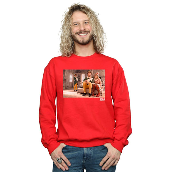 Elf Herr Familjebild Sweatshirt M Röd Red M