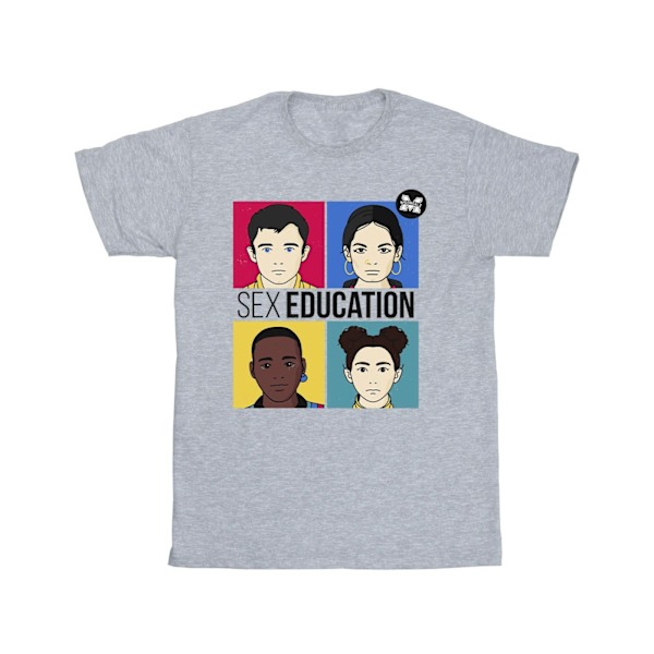 Netflix Mens Sex Education Teen Illustrated T-Shirt M Sports Grå Sports Grey M