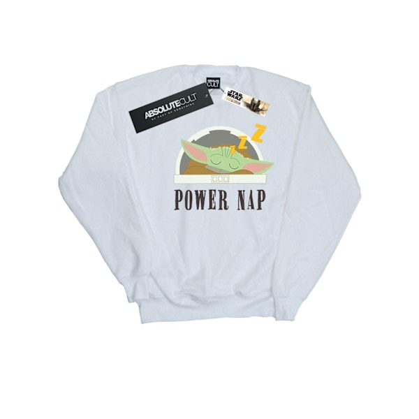 Star Wars Girls The Mandalorian Power Nap Barn Sweatshirt 5-6 White 5-6 Years