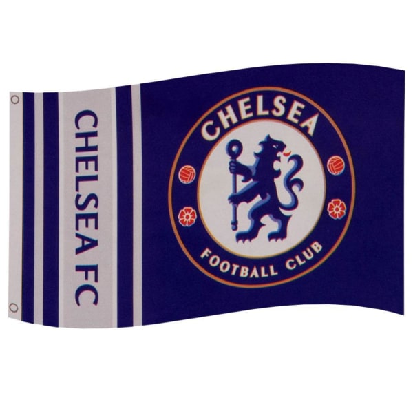 Chelsea FC Wordmark Flagga One Size Blå/Grå Blue/Grey One Size
