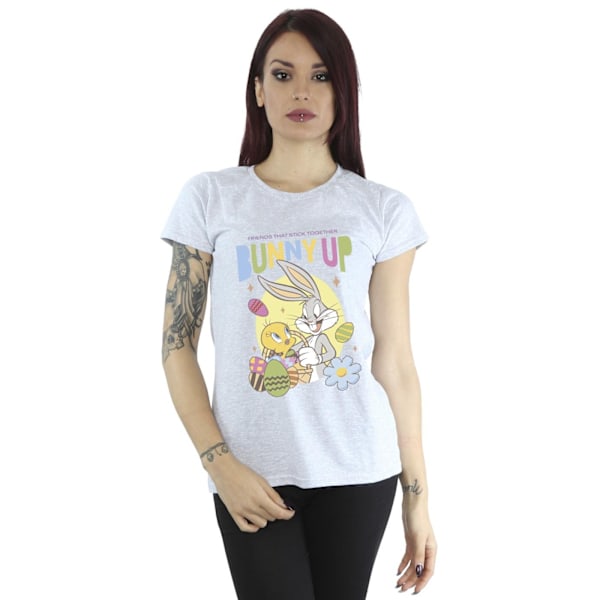 Looney Tunes Dam/Damer Bunny Up Bomull T-shirt L Sports Grå Sports Grey L