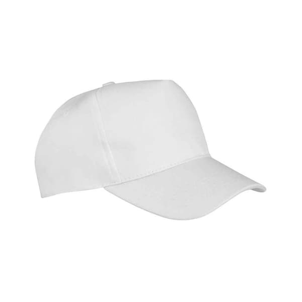 Result Headwear Barn/Barn Boston 5 Panel Baseball Cap En Storlek Vit White One Size