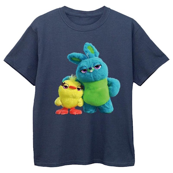 Disney Boys Toy Story 4 Ducky And Bunny T-Shirt 12-13 År Marinblå Navy Blue 12-13 Years