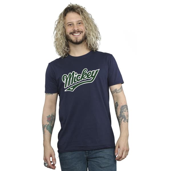 Disney Herr Mickey Mouse Djärv T-shirt L Marinblå Navy Blue L