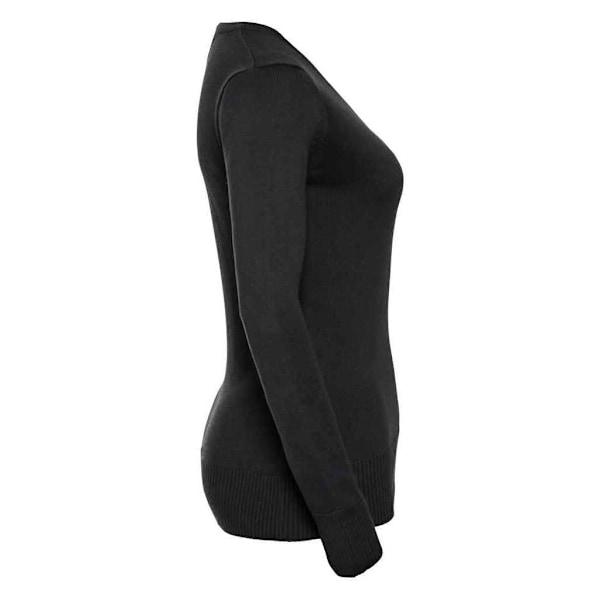 Russell Collection Dam/Damer Marl V-ringad tröja 4XL Svart Black 4XL