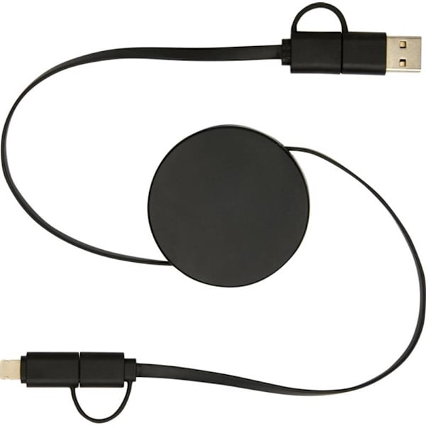 Citala Återvunnen Plast 5 i 1 Laddningskabel One Size Solid Sv Solid Black One Size