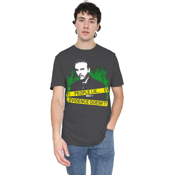 CSI Unisex Vuxen People Lie T-Shirt M Kolgrå Charcoal M