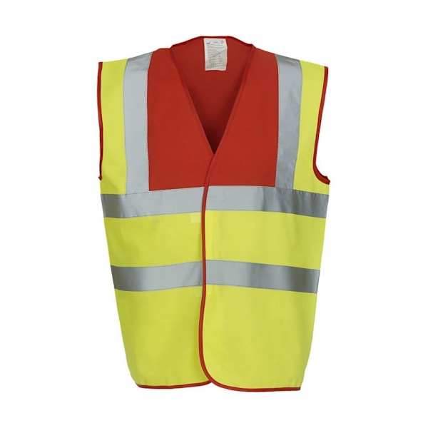 Yoko Vuxen Unisex Tvåfärgad Klass 1 Reflexjacka M Röd/Hi Red/Hi Vis Yellow M