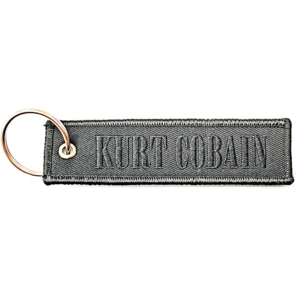 Kurt Cobain Dubbelsidig Logotyp Nyckelring One Size Grå Grey One Size