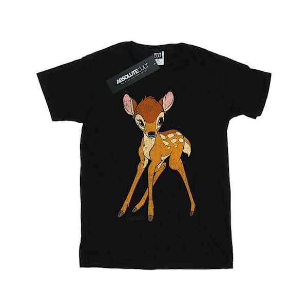 Bambi Girls Classic Bomull T-shirt 12-13 År Svart Black 12-13 Years