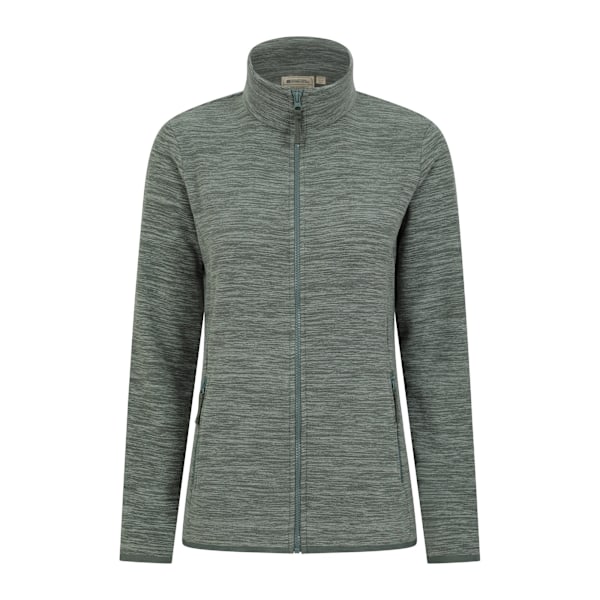 Mountain Warehouse Dam/Dam Snowdon II Melange Fleecejacka med Full Dragkedja Khaki Green 16 UK