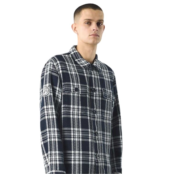 Pretty Green Herr Overshirt S Marinblå Navy S