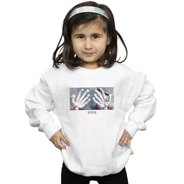 Disney Flickor Coco Miguel Skeletthänder Sweatshirt 3-4 År Vit White 3-4 Years