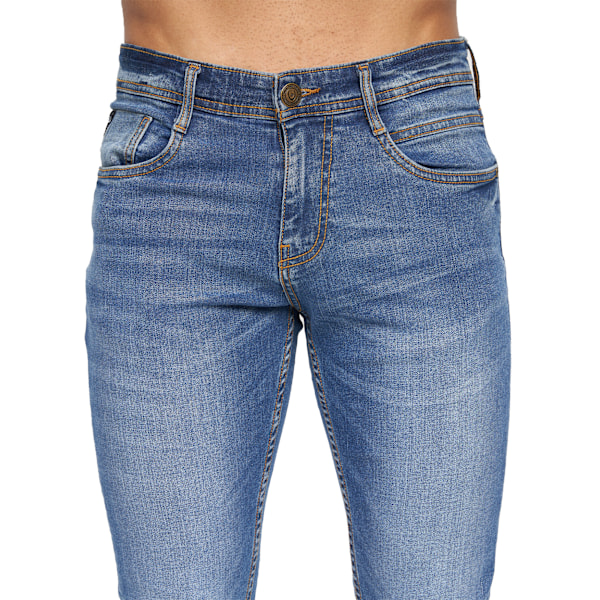 Duck And Cover Maylead Slim Jeans 40S Stone Wash för män Stone Wash 40S