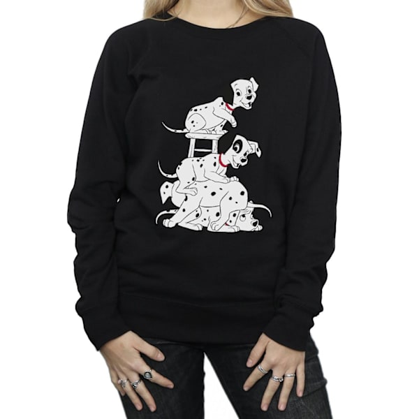 101 Dalmatiner Dam/Dam Stol Sweatshirt M Svart Black M