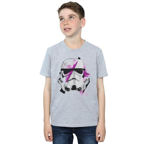 Star Wars Boys Stormtrooper Command Sketch T-Shirt 9-11 år S Sports Grey 9-11 Years