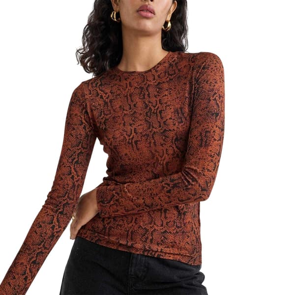 Nobody´s Child Dam Ormmönstrad Slim Topp 8 UK Brun Brown 8 UK