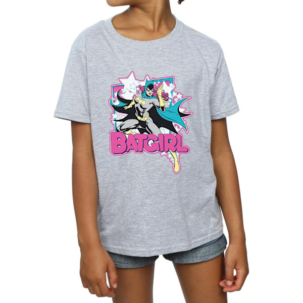 DC Comics Girls Leap Batgirl Bomull T-shirt 7-8 år Sports Grå Sports Grey 7-8 Years