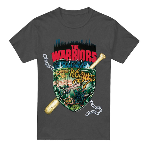The Warriors Unisex Vuxen Sköld T-Shirt XL Kolgrå Charcoal XL