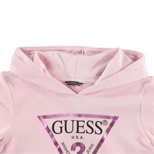 Guess Barn/Kids Logotyp Bomullshuvtröja 14 År Rosa Pink 14 Years