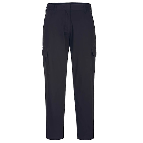 Portwest Dam/Dam S233 Stretch Slim Cargo Byxor 28R Bla Black 28R