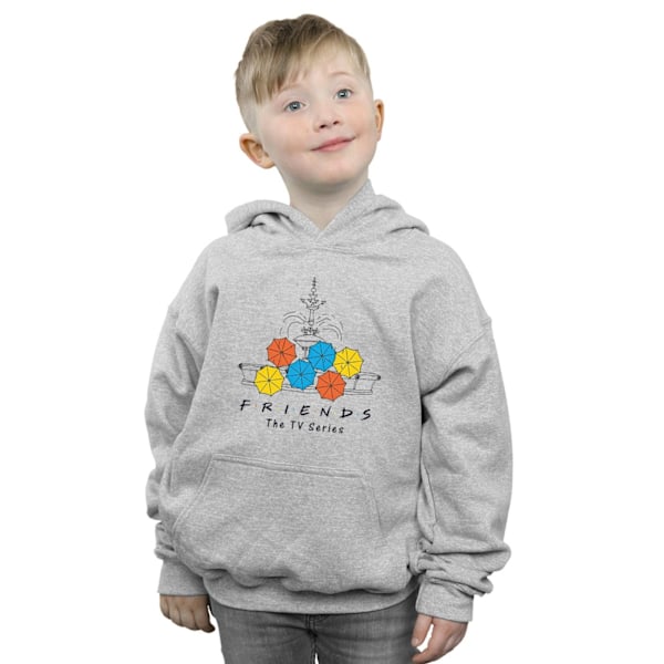 Friends Boys Fountain And Umbrellas Hoodie 7-8 År Sport Grå Sports Grey 7-8 Years