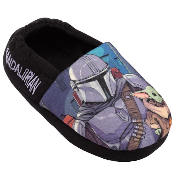 Star Wars: The Mandalorian Pojks Tofflor 3 UK Svart/Blå Black/Blue 3 UK