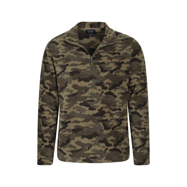 Mountain Warehouse Camber II Camo Half Zip Fleece Top XXL för män Green XXL