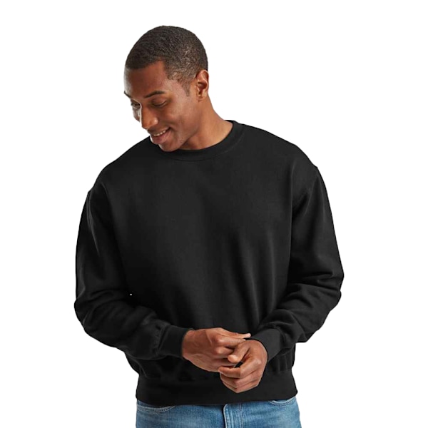 Fruit Of The Loom Herr Supercotton Sweatshirt 4XL Svart Black 4XL