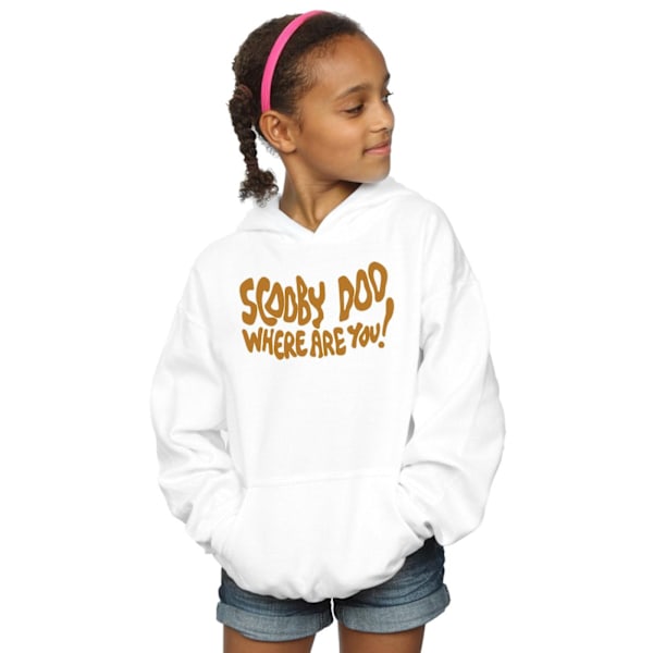 Scooby Doo Girls Where Are You Spooky Hoodie 7-8 År Vit White 7-8 Years