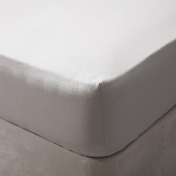 Belledorm Borstad Bomull Extra Djup Dra-på-lakan Smal Dubbel Grey Narrow Double